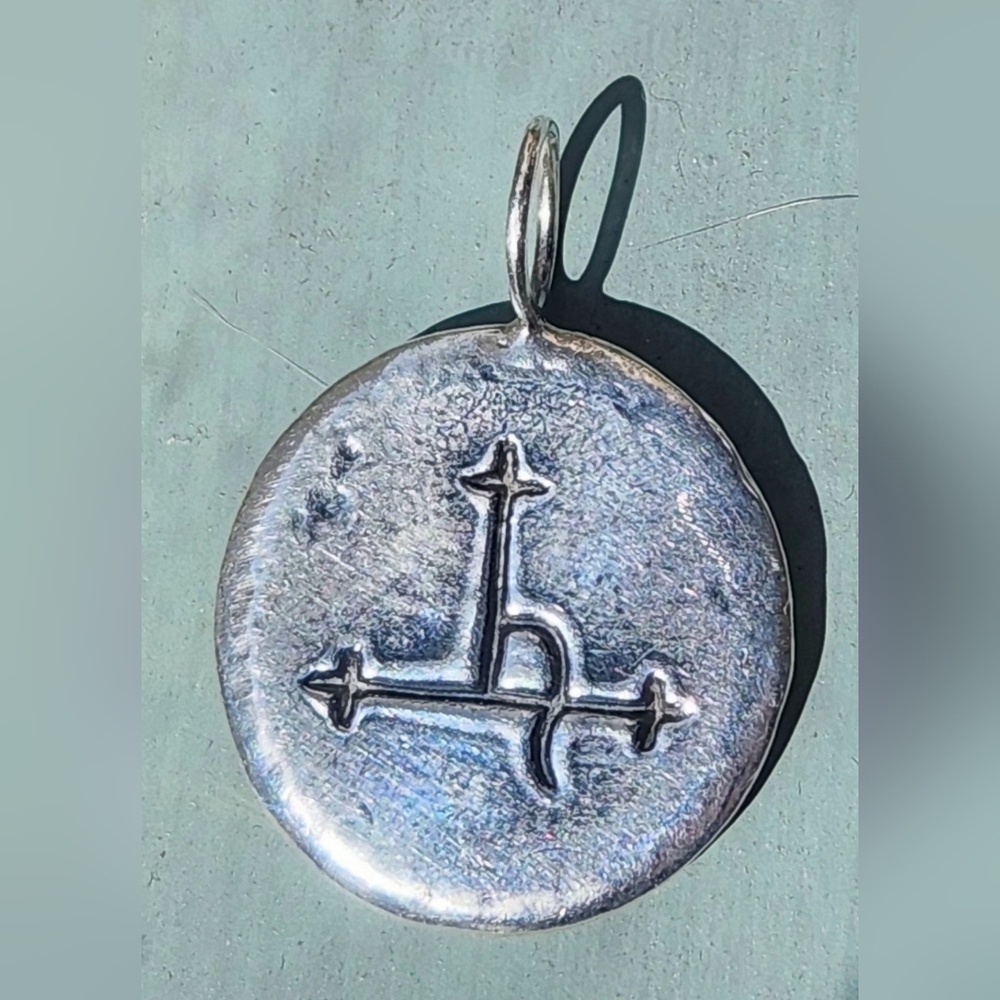 Hand Forged Sterling Silver Lilith Pendant